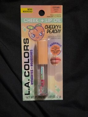 L.A. Colors Cheek + Lip Oil — Cheeky & Peachy